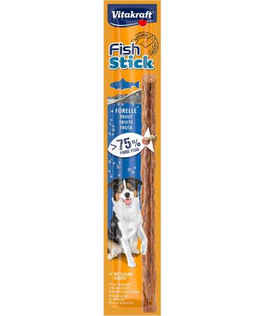 Vitakraft Dog Snack Trout Fish Sticks 50 Pieces (15g Pack) Healthy Treats for Dogs International Shipping Available - Buy Online on SooperMarket.com