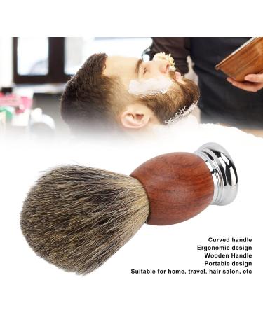 Professional Portable Shaving Brush for Men - Ergonomic Wooden Handle Soft Hair Elegant Design | Ideal for Home & Salon Use - Buy Online on SooperMarket.com