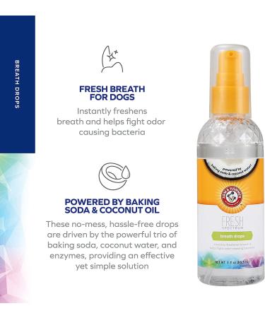 Arm & Hammer Fresh Spectrum Bad Dog Breath Treatment | Dental Care for Dogs | Freshens Breath | Mouthwash Water Additive & Drops - Buy Online on SooperMarket.com