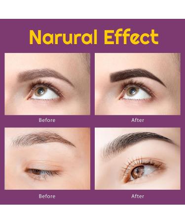 AYASAL Eyelash and Eyebrow Coloring Kit - Professional Semi-Permanent 2-in-1 Color Kit - Lasts 6 Weeks - Salon & Home Use (Black) - Buy Online on SooperMarket.com