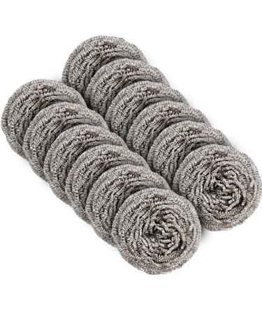 MR.SIGA Stainless Steel Scourer,Pack of 12,30g