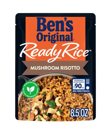 BEN'S ORIGINAL Ready Rice Mushroom Risotto Flavored Rice Easy Dinner Side 8.5 oz Pouch (Pack of 12) Mushroom Risotto 8.5 Ounce (Pack of 12)