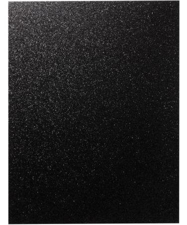 Black Glitter Cardstock Paper - 24 Sheets for Crafts, Birthday Cards, Wedding Invitations - 280gsm, 8.5x11 - Buy Online on SooperMarket.com