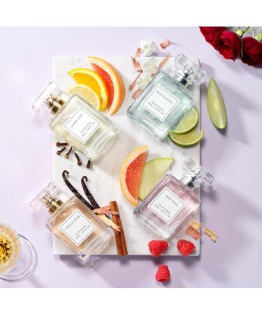 Valentines Gifts for Women Perfume for Women Women's Perfume Gift Set - 4pc Sampler With Vanilla Musk Amber Noir Blue Lagoon & Mary Rose Fragrances - Large Bottle of Floral Parfum Made in France White Set - Buy Online on SooperMarket.com