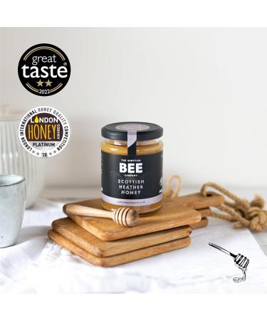 Heather and Blossom Duo of Honey from The Scottish Bee Company 340g x 2 - Heather and Blossom Honey Gift Bundle - Pure Natural Soft Set Honey Made in the UK - Buy Online on SooperMarket.com