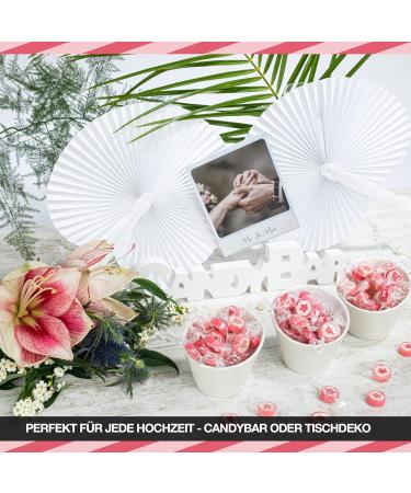 WeddingTree Rocks sweets pink in a Star shape - flavoured rock 500 g - sweets for a wedding favours or as table decoration at baptism holy communion or Birthdays - sweet rock - Buy Online on SooperMarket.com