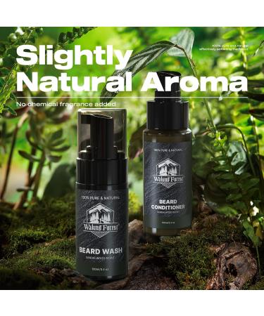 Waking Forest Beard Wash & Conditioner Set | Hydrate & Soften | Natural Argan | Fuller-Looking Beard Care for Men - Buy Online on SooperMarket.com