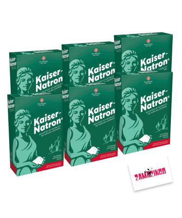 Emperor Natron Powder 6 x 250g |Pure sodium hydrogen carbonate for kitchen and household powder gluten -free vegan lactose -free + zama4zingo card