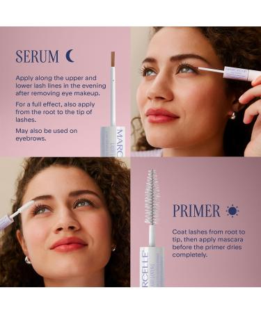 Marcelle Lash Loving Lash Serum & Volumizing Primer 2-in-1 Lash-Caring Serum and Primer Conditioning Moisturizing & Fortifying Vegan Cruelty-Free Hypoallergenic Fragrance-Free 7.6 mL - Buy Online on SooperMarket.com