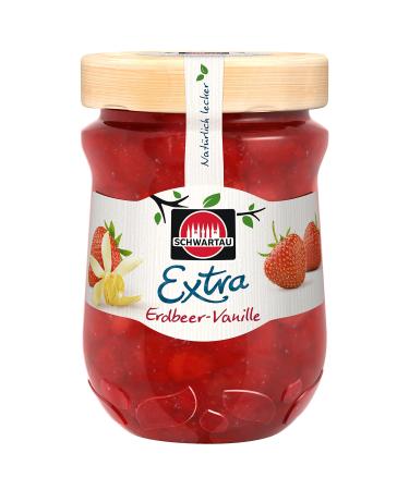 Schwartau Extra Strawberry-Vanilla jam pack of 8 (8 x 340 g)