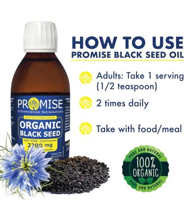 300ml (10oz) ORGANIC BLACK SEED Oil Vegan Friendly Up to 3% The Thymoquinone 100% Pure Natural Cold Pressed 2300mg Ultra Strength Glass Bottle - Buy Online on SooperMarket.com