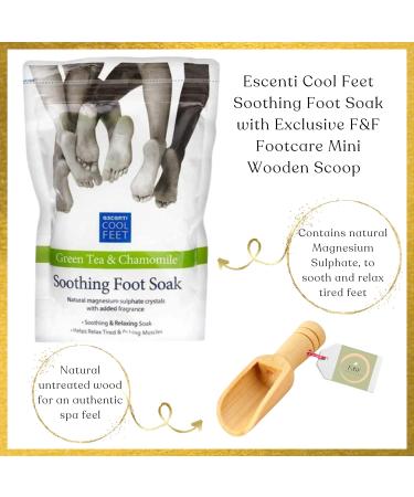 Foot Care Kit Bundle with Escenti Foot Soak for Home Spa Softening Foot Lotion & 2x Foot Mask Set with exclusive F&F Footcare Natural Wooden Scoop - To Relax and Refresh Tired Feet at Home - Buy Online on SooperMarket.com