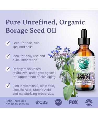 Shop Bella Terra Oils Premium Borage Seed Oil - High GLA for Luxurious Skin Radiance | 1 Gallon & Pack of 10 - International Shipping Available - Buy Online on SooperMarket.com