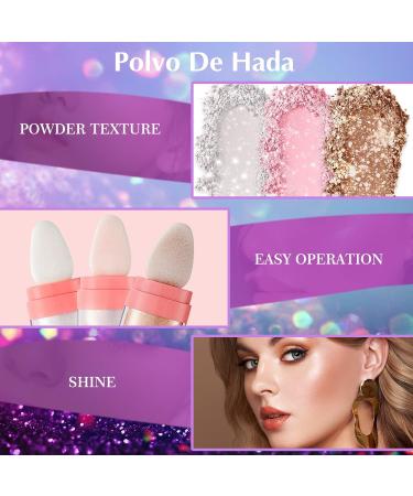 Ofanyia Highlighter Powder Stick - Polvo de Hadas Shimmer for Face Eyes Lips & Hair | 9g Glow Makeup - Buy Online on SooperMarket.com