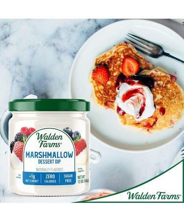 Walden Farms Marshmallow Dipping Dessert Dip 12-oz, Sugar & Calorie Free - Keto & Vegan Friendly - 6 Pack Jars - Buy Online on SooperMarket.com