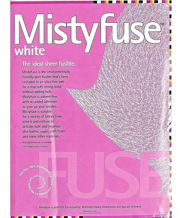 Mistyfuse Misty Fuse 10 Yards White Sheer Fusible Webbing (1)
