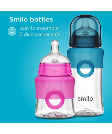Smilo Anti-Colic Bottle Nipple Fast Flow Stage 3 - 9M+ | Pack of 6 | Smooth Flow Design | Anti-Colic Relief | Suitable from 9 Months - Buy Online on SooperMarket.com