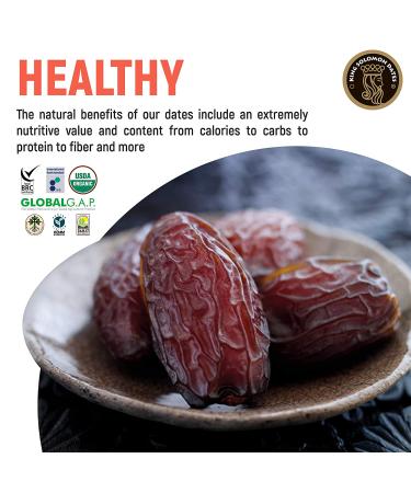 King Solomon 100% Organic Premium Medjoul Dates 2.2lbs - Highest Quality Medjool Dates - Buy Online on SooperMarket.com