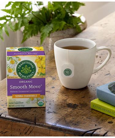Traditional Medicinals Organic Smooth Move Senna Chamomile Herbal Tea - 16 Tea Bags - Buy Online on SooperMarket.com