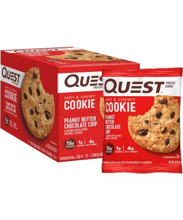 Quest Nutrition Protein Cookie Peanut Butter Chocolate Chip 12 Pack 2.04 oz (58 g) Each