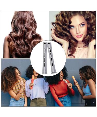 Elcoho 48 Pieces Gray Hair Perm Rods 3.3x0.6 Inch with Steel Pintail Comb and Perm Paper - Hairdressing Styling Tools (Pack of 48) - Buy Online on SooperMarket.com