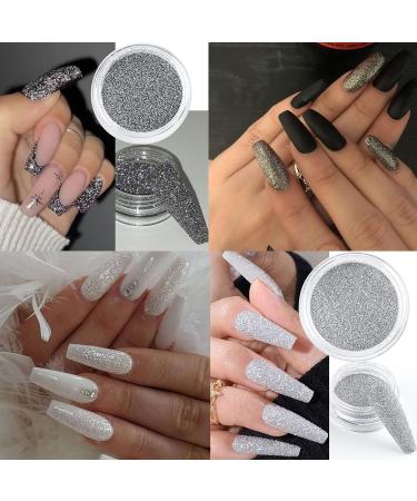 Nail Art Pearls & Charms Set - 4 Boxes Gold, Silver, White Half Round Gems, Glitter Powder, Rhinestones Accessories for Women - Acrylic Decorations Design - Buy Online on SooperMarket.com