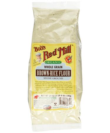 Bob's Red Mill Organic Whole Grain Brown Rice Flour 24 Ounce