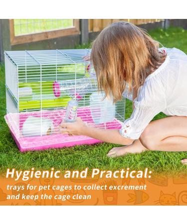 50 Pieces Disposable Cage Liners for Small Animals | Leak Proof Clear Plastic Liner for Guinea Pig, Rabbit, Hamster | Litter Tray Film for Hedgehog | Eco-Friendly and Convenient - Buy Online on SooperMarket.com