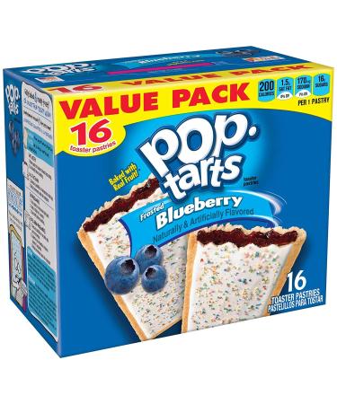 Pop-Tarts Frosted Blueberry Toaster Pastries (1 Pack) 29.3 OZ