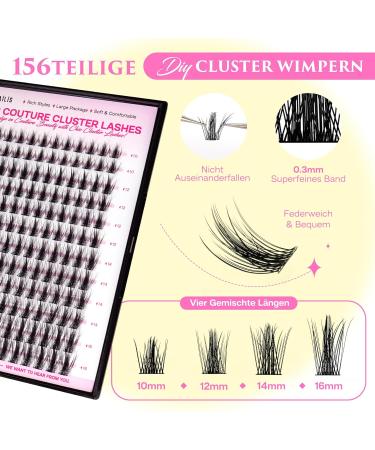 Calailis DIY Eyelash Extensions Set 156 D Curl Individual Lashes Adhesives Remover & Applicator Kit (DD509) | International Shipping - Buy Online on SooperMarket.com