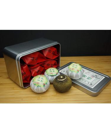 Green Orange Peel Pu-erh Tea | Tangerine Peel XiaoQingGan Tea Box | Independent Packing from GuangDong XinHui - Buy Online on SooperMarket.com