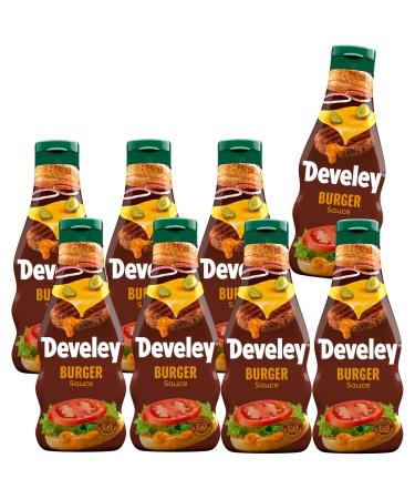 Develey Burger Sauce Pack of 8 (8 x 250ml) Original creamy with cucumber pieces