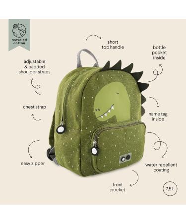 Trixie Baby Mr Dino Backpack - Cute & Practical Dinosaur Backpack for Kids - International Shipping Available - Buy Online on SooperMarket.com