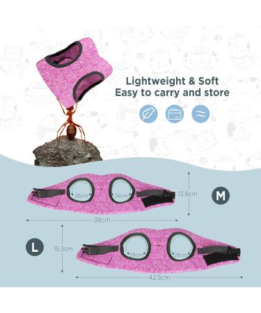 WD&CD Cat Harness and Leash Set Escape Proof Cat Harness Adjustable Soft Cat Walking Jackets with Retractable Cat Leash For Pet Puppy Pink Medium Medium Pink - Buy Online on SooperMarket.com