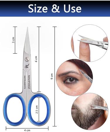 Nail Scissors 3 Pack - Blue & Pink Nail/Cuticle Scissors Set - Buy Online on SooperMarket.com