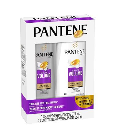 Pantene Pro-V Sheer Volume Shampoo & Conditioner Set - 375ml + 355ml - Buy Online on SooperMarket.com