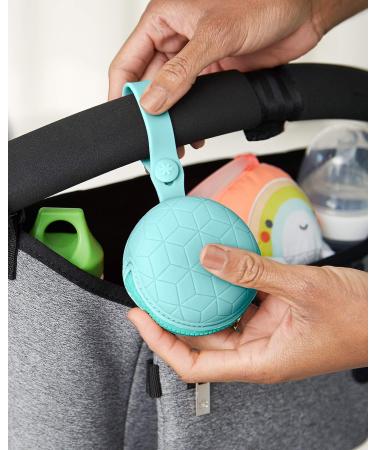 Skip Hop Silicone Pacifier Holder - Grab & Go Light Teal - Buy Online on SooperMarket.com