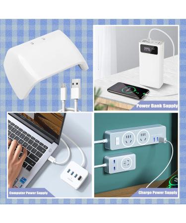 ANGNYA 30W UV Nail Lamp for Gel Nails - Professional Nail Dryer with 2 Timers - Portable UV Lamps for Nail Art at Home and Salons (White) - Buy Online on SooperMarket.com