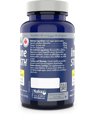 Immune Strength 90vcaps Quercetin + Zinc Bis + Vitamin C Made in Canada (60+30 vcaps) - Buy Online on SooperMarket.com