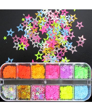 LoveOurHome Nail Glitters Sequins Set - Holographic Heart Butterfly Star Chunky Glitter Flakes for Nails & Crafts - Buy Online on SooperMarket.com