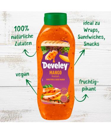 Develey Mango Relish 875ml - Authentic Fruit Condiment | International Shipping Available - Buy Online on SooperMarket.com