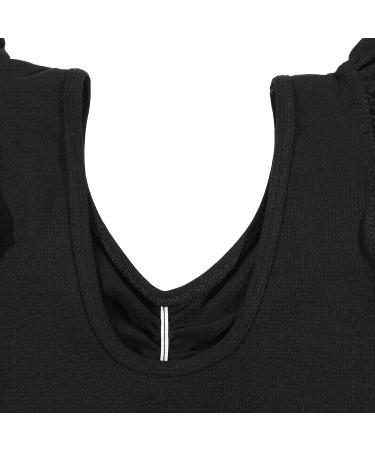 HIPPOSEUS Girls Long & Short Sleeve Leotard for Gymnastics, Dance, Ballet - Black, Size 8-9 Years - Buy Online on SooperMarket.com
