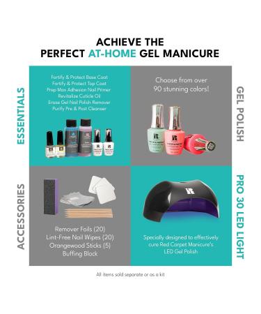 Red Carpet Manicure Fortify & Protect: Long-Lasting Gel Nail Polish with Vitamin A & Biotin - All Bundled Up for International Shipping - Buy Online on SooperMarket.com