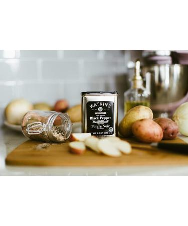 Watkins Gourmet Spice Tin - Pure Ground Black Pepper 6 oz. Tin - 1-Pack - Buy Online on SooperMarket.com