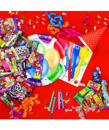 Sour Party Mix Candy Bulk - 3 LB - Warheads, Sour Patch, Cry Baby Gumballs & More! - Buy Online on SooperMarket.com