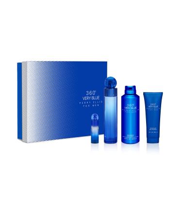 Perry Ellis Fragrances Perry ellis 360 very blue - 4-piece gift set 3.4 Fl Oz
