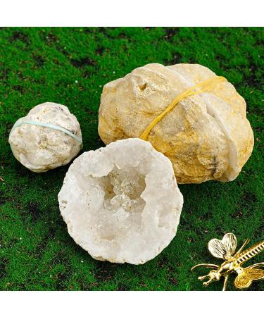 Pair of Agate Geode Natural Reiki Rock Used for Clarity and Purpose Crystal Cluster Gemstone Specimen for Ornaments D cor Artwork Gifts 100-200g Gift (Size : 200-260g) - Buy Online on SooperMarket.com