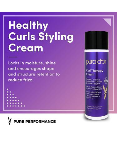 Shop Pura D or Curl Therapy Cream 8 fl oz - Nourish & Define Curls - Buy Online on SooperMarket.com
