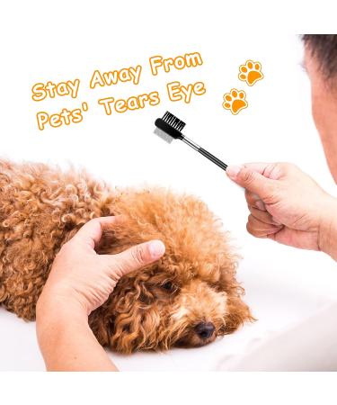 2 Pieces Dog Tear Comb Dog Eye Comb Tear Stain Remover Comb Dog Eye Grooming Comb Double-Sided for Removing Crust and Mucus - Buy Online on SooperMarket.com