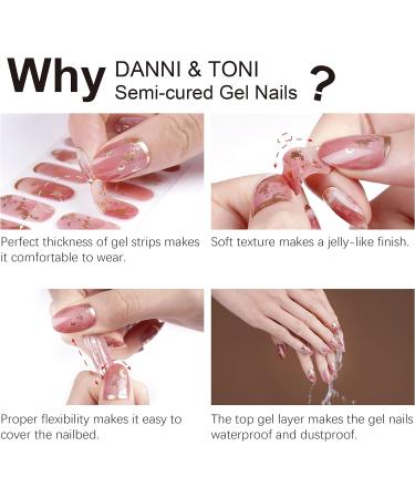 DANNI & TONI 28 Stickers Semi Cured Nail Wraps - Crime Scene Gel Nail Polish Strips - Buy Online on SooperMarket.com
